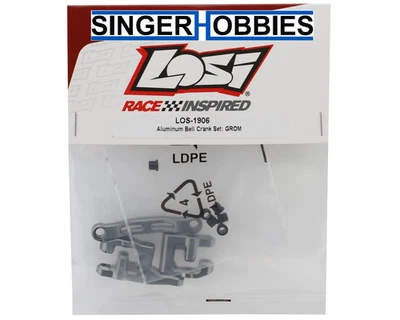 LOSI LOS-1906 NASCAR GROM Aluminum Bell Crank Set (Gunmetal) HH - Image 1 of 2