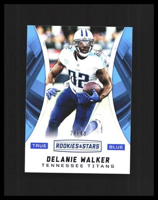 2016 Delanie Walker Panini Rookies & Stars True Blue /49 #73 Tennessee Titans - Image 1 of 3