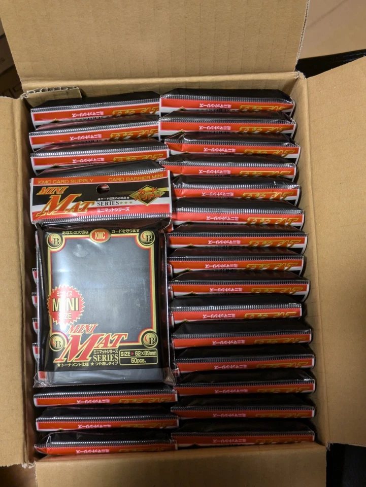 Mini fundas para barrera de tarjetas KMC alfombrilla estuche negro 30 paquetes de 50 1500 fundas Foto 1 de 1