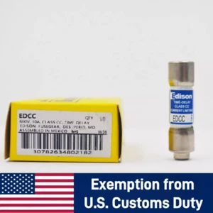 10PCS Nuovo Bussmann EDCC-8 8A 600V EDCC8 Fusibile Limitatore Corrente Ritardo Tempo - Foto 1 di 2