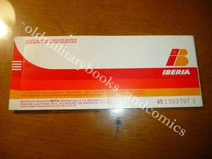 IBERIA 1978 VECCHIO BIGLIETTO VINTAGE AIRLINE TICKET FLUGTICKET 3 - Picture 1 of 1