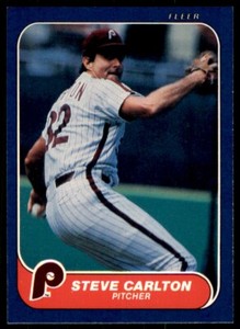 1986 Fleer.. Steve Carlton . Philadelphia Phillies #435