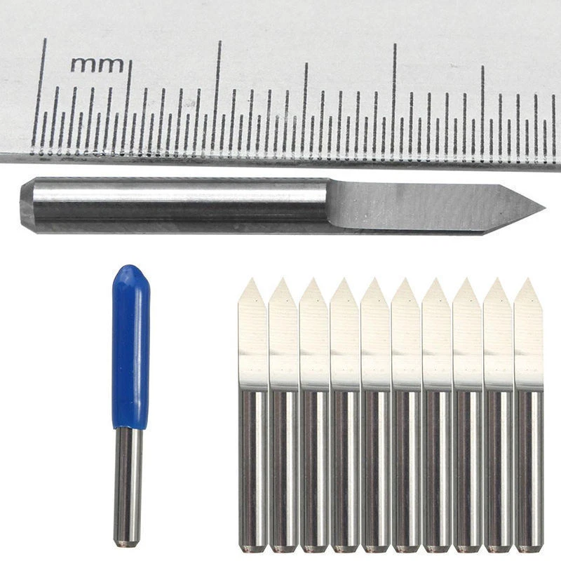 10PCS Carbide PCB Board 0.1mm60 Degree Engraving Bits CNC Router Tool V-shape - image 1 of 4