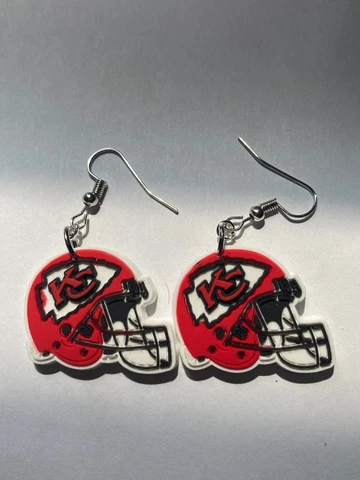 Kansas City Chiefs football team dangle earrings Cover