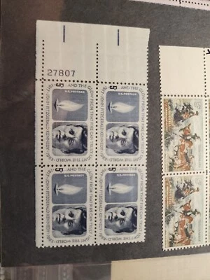 1965 Pres. John F. Kennedy Plate Block 5c Postage Stamps Sc#1246 Unused - #B133 - Image 1 of 3