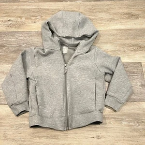 Uniqlo Sweatshirt Kids Hoodie Full Zip Dry Stretch Gray Youth size 3-4 - Picture 1 of 6