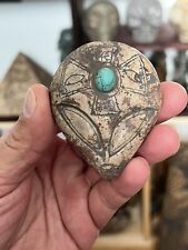 Ojuelos de Jalisco Alien Carved Stone.Authentic Aztlan Artifact 