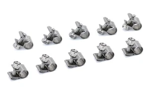 HPS #11 Stainless Steel Fuel Injection Hose Clamps 23/64"-7/16" (9mm-11mm) 10pcs - Foto 1 di 2
