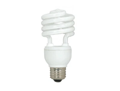 Satco Mini Compact Fluorescent Bulb 18W Soft White S7224 @3 - Image 1 of 3