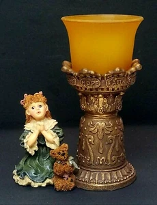 Boyds Yesterdays' Child Theresa and John The Prayer Votive Holder w/Box #27900V  - Picture 1 of 6