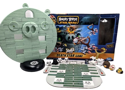 Star Wars Angry Birds Jenga Death Star Playset Exclusive Chewbacca MISSING 1 PIG - Image 1 of 4