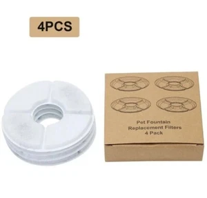 4PCS Replacement Filters for 2.4L Cat Fountain LED Pet Water Fountain Filters US - Picture 1 of 3