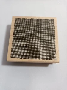 New Rubber Stamp Woodmounted Inkadinkado Crisscross Crosshatch Texture Made USA - Picture 1 of 5
