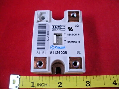 Crouzet 84136006 Solid State Relay P430538796 .5°C/Watt Heatsink 3Ph 40a 40 amp - Image 1 of 3