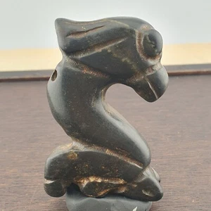Antique Stone jade Beautiful Animal carving Black Magnetic stone Amulet Bead - Picture 1 of 20