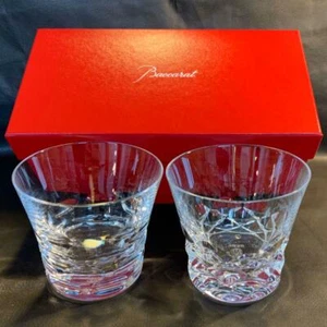 RARE Baccarat Brava Tumbler Pair glass 2020 Engraved on the bottom from JAPAN - Picture 1 of 8