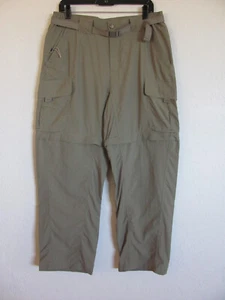 Columbia Titanium Convertible Cargo Pants-Omni-Dry-Green-Nylon -Men's Size Med - Picture 1 of 10