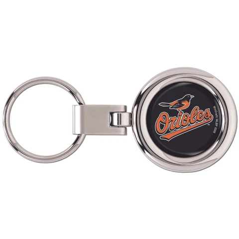 Baltimore Orioles Domed Metal Keychain MLB Keyring New Cover