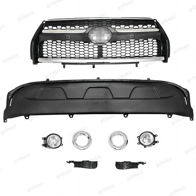Fits Toyota RAV4 Limited 2009-2012 Front Grille w/Trim/Fog Lights/Bracket 10PCS - Image 1 of 4