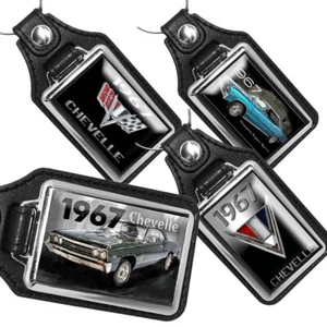 Llavero de cuero sintético Malibu Chevelle 1967 compatible con - Imagen 1 de 9