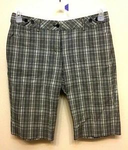 EXPRESS DESIGN STUDIO Gray Plaid EDITOR Woman's Shorts Size 4 - Picture 1 of 5