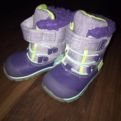 Botas de Invierno See Kai Run Gilman Impermeables Aisladas Púrpura Talla 6 Nuevas Con Etiquetas Foto 1 de 4