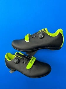 Speed Microtex Unisex Cycling Shoe  Men 9.5  Black Green Neon - Picture 1 of 6