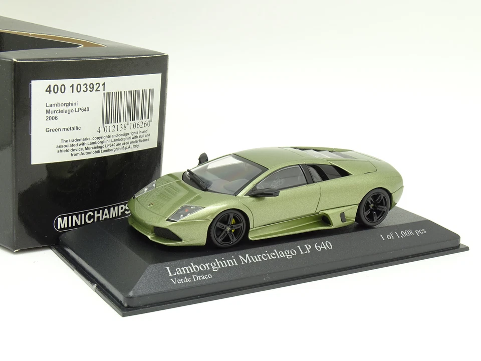 MINICHAMPS 1/43 - LAMBORGHINI MURCIELAGO LP640 2006 VERDE METALLO - Immagine 1 di 1