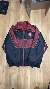 Vintage 90s NFL Pro Player San Francisco 49ers Full Zip Jacket Sz L-XL - Picture 1 of 17