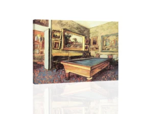 Billiard Room at Menil-Hubert, Degas - GICLEE ART PRINT 12 x 15 Many Sizes - Picture 1 of 2