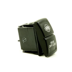 Lumision LED Rocker Switch 4x4 OFF-road laser etched - Rear Diff. Lock - Imagen 1 de 9