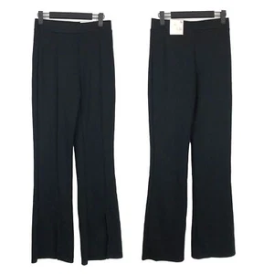 NWT So Kohl's High Rise Split Hem Flare Black Pants M - Picture 1 of 11