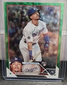 2023 Topps Series 1 Miguel Vargas Rookie Green Foil /499 #163 Dodgers - Picture 1 of 4