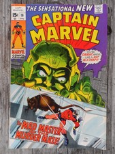 CAPTAIN MARVEL #19 (8.0) THE MAD MASTER OF THE MURDER MAZE! 1968~