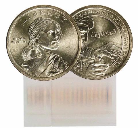 2017-D BU Sacagawea Dollar 25-Coin Roll Cover