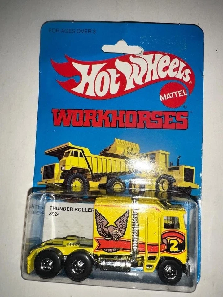 1979 HOT WHEELS "ROLLING THUNDER" WORK HORSES #3924 Yellow Tractor Cab - Image 1 of 4