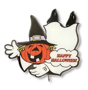 Vintage Halloween Ghost Double Sided Plastic Cake Decoration Plant/yard Stake - Picture 1 of 4