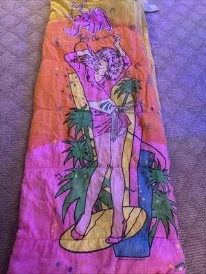 Saco de dormir Jem and the Holograms raro ERO de colección 1985 verdaderamente escandaloso Foto 1 de 4