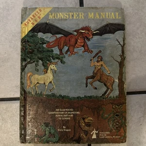 Advanced D&D Monster Manual 4th Edition 1979 TSR Gary Gygax Hardcover Well-Used - Picture 1 of 3