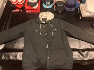 Chaqueta Camisa Dickies Con Capucha Forrada Negra Ropa de Trabajo Para Hombre Talla L - Imagen 1 de 6