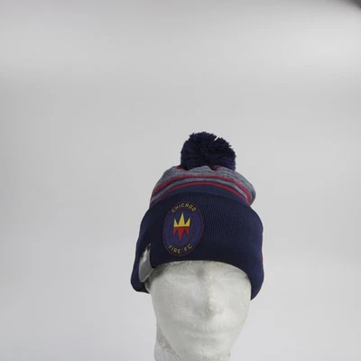 Chicago Fire FC New Era Sombrero de Invierno Unisex Azul Marino/Gris Nuevo Foto 1 de 4