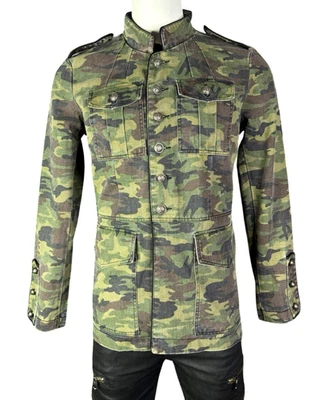 TRIPP MILITARY GOTH BAND ARMY GOTHIC JACKET COAT PUNK UNIFORM CAMO BD7368M - Image 1 of 4