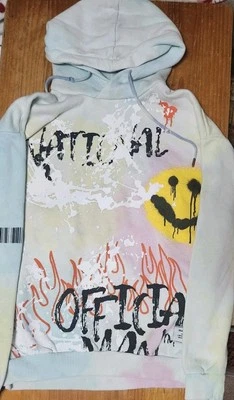 Sudadera con capucha oficial Tie Dye 2020 Boohoo Man mediana Smiley Face Limited  Foto 1 de 4