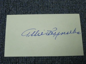 Allie Reynolds Autographed Index Card 2 - Picture 1 of 2