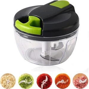Ziehen Gemüse Lebensmittel Häcksler Schneider Prozessor Handmixer Küchenwerkzeug GROSS - Bild 1 von 4