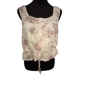 American Eagle Women's Size Medium Floral Blouse - Picture 1 of 8