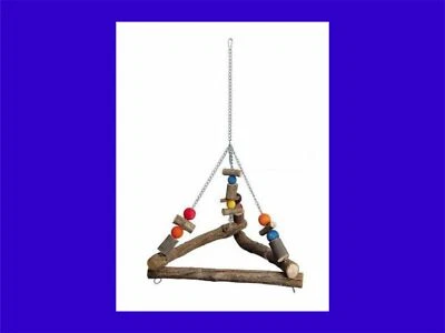 OLLESCH Spielzeug für Sittiche und Papageien - Schaukel Dreieck, Sitzplatz