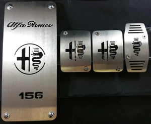 TUNING KIT PEDALI PEDANA ALFA ROMEO 156 ACCIAIO INOX PEDALS COCHES PEDALES 3 SER - Zdjęcie 1 z 1