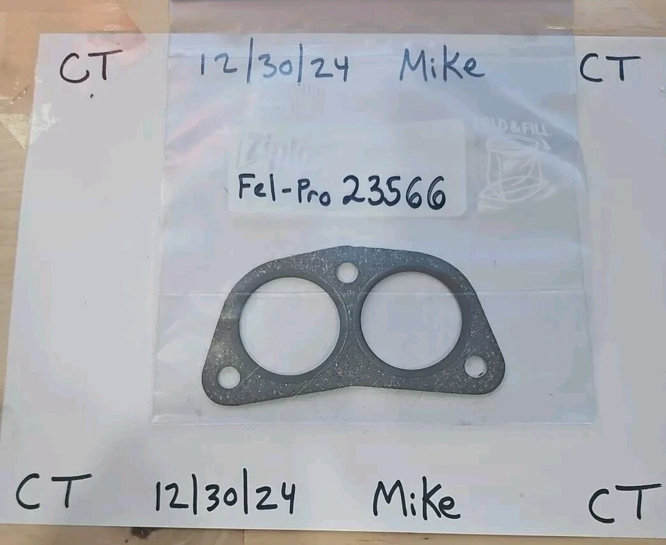 Junta de brida de tubo colector de escape Fel-Pro 23566 1970-1976 Porsche 912 914 VW Foto 1 de 2