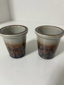 2 Bing and Grohndahl B & G "Mexico" Stoneware  Egg Cup Saki Cup '70 Denmark 696 - Picture 1 of 4